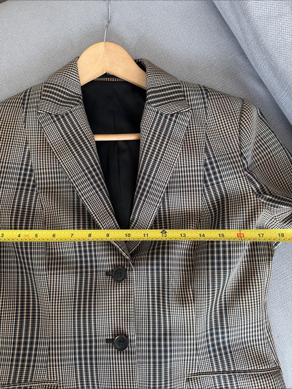 Theory Plaid Blazer Size 12 - Picture 7 of 13